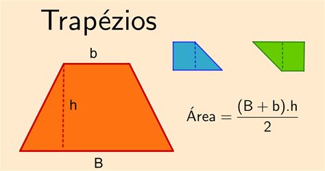 como calcular a area de um trapezio